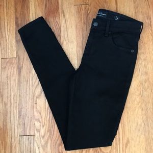 Lucky Brand Black Ava Skinny Jeans sz 0 25 ankle